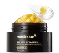 medicube Hidratante Facial Deep Vitamin C Golden Capsule, Cápsulas Liposomales Para Arrugas, Gel Transparente Para Una Piel Radiante Y Luminosa, Para Un Cuidado De La Piel Coreano De 1.94 Onzas