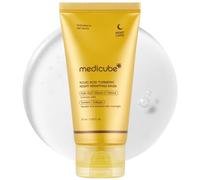 Medicube Kojic Acid Turmeric Night Wrapping Mask 75 ml + SKINKURA Brush GRATUIT - Masque de Nuit avec Rétinol, Vitamine C & Collagène - Masque Éclaircissant Anti-Âge pour Peau Éclaircissante