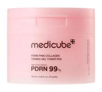 Medicube Tampons tonifiants pour le visage au collagène avec polynucléotides PDRN Pink Collagen Toning Gel Toner Pad - 120 ml / 70 pcs