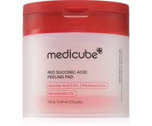 medicube Red Succinic Acid Peeling Pad patchs exfoliants pour peaux à problèmes 70 pcs