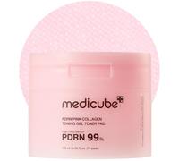 Medicube Salmon DNA PDRN Pink Collagen Jelly Pads - Pads tonifiants avec Niacinamide, Madecassoside & Rétinol - Calment & illuminent - 70 pads