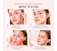 medicube - Masque enveloppant de nuit à la caféine rose PDRN 75 ml