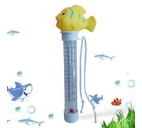 Medidor de temperatura de la piscina: termómetro de piscina digital, lectura fácil flotante | Temperatura de agua Medidor de cabecera de natación, bañera de hidromasaje, bañera de calibre de temperatu