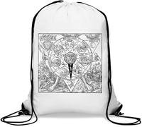 Medieval Alchemy Aima Spirit Sac de gym décontracté avec cordon de serrage Blanc
