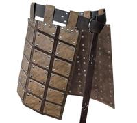 Medieval Battle Skirt - Faux Leather Knight Costume, Vintage Thigh Belt Skirt, Realistic Cosplay Outfit for Men | Perfect for Parties Shows Renaissance Fairs LARP and Themed Events