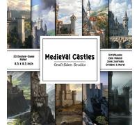 Medieval Castles Scrapbook Paper: Decorative double sided craft paper Castle themed for scrapbooking, card making, junk journal