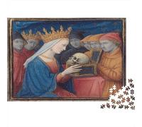 Médiéval Crowned Queen, Skull Cadeau Unique Décoration Intérieure Jeu Éducatif Challenge Toy Adultes & Enfants des 14 Ans 38x26cm/1000pcs