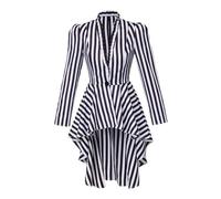 Médiéval Femme Queue de Pie, Veste Vintage Femme Col V,Blouson Steampunk Femme Manche Longue Halloween Costume Cour Renaissance Victorienne Carnaval Cosplay Gothique Retro Asymétrique Vestes