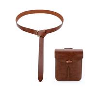 Medieval Front Tie Waist Bag, Vintage Style Historical Belt Pouch for Renaissance Faire & Cosplay Costume Sac Banane(Svart)