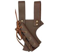 Medieval Holster Frog - Handmade Faux Leather Sheath | Carrying Loop, Knight Belt Mount for Hunting Blade, Carrying Loop, Retro Blade Holder Cosplay Prop Accessory for Men Women