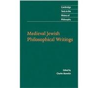 Medieval Jewish Philosophical Writings, Cambridge Texts in the History of Philosophy
