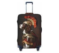 Medieval Knight Housse de voyage pour chien - Housse de protection élastique pour valise de 45,7 à 81,3 cm, Noir/blanc, Small