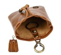 Medieval Leather Pouch, Vintage Drawstring Belt Bag, 3.54x4.53 Inches Tiny Coin Holder with Classic Retro, Faux Leather Storage Purse, Portable Dice Jewelry Pouch, Small Utility Bag for Keys Cash Card