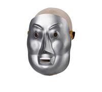 Medieval "Liao-Jin" Style Armour, Wearable Face Plate, DIY Unpainted Full-Face for, LARP, Historical Reenactment, Costume Party(A)