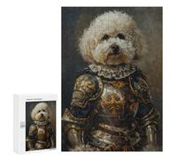 Medieval Poodle in Armor Puzzle 1000 Pièces Educa Jouet en Bois Cadeau Unique Décoration Intérieure Jeu Éducatif Challenge Toy Adultes Et Enfants À Partir De 14 Ans 300 PCS