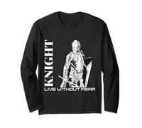 Medieval Renaissance Knight Live Without Fear Warrior Manche Longue