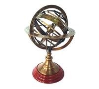 Medieval Replicas Globe terrestre en Laiton avec Base en Palissandre 30,5 cm