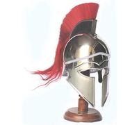 Medieval Replicas médiéval Grec Corinthian Armour Casque avec Rouge Plume Knight Casque de Spartan Réplique