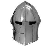 Medieval Replicas Medival Barbuta Casque de protection pour chevaliers templiers en acier