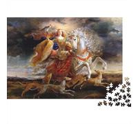 Medieval Style 1000 Piece Jigsaw Puzzle Recyclable Papier Oil Painting Senior Puzzles Fête Jeu Accessoires Idée de Cadeau Parfaite for Femmes and Hommes Both 38x26cm/1000pcs