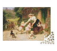 Medieval Style Puzzles 1000 Pièces Papier Recyclé Oil Painting Adult Jigsaws Développe l'Intelligence des Garçons et Filles Éducatif Jeu pour Family 70x50cm/1000pcs