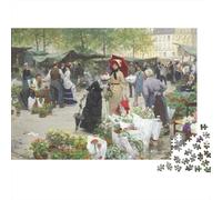 Medieval Style Puzzles 1000 Pièces Recyclé Oil Painting Seniors Puzzles Accessoires de Jeu de Fête Excellente Idée de Cadeau pour Family and Friends Birthdays 70x50cm/1000pcs