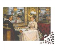 Medieval Style Seniors Puzzles 1000 Pièces Recyclé Oil Painting Puzzles Puzzle Jeu Props Family Gaming Time Éducatif Jeu Challenge Gift 52x38cm/1000pcs