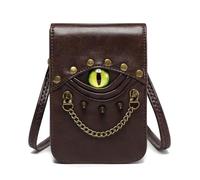Médiéval Vintage Rivet Clouted Ceinture Pochet Diable Oeye Metal Chaîne De Taille Petit Pack Latérale Crossbody Pour Les Femmes En Cuir Médiéval