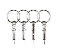 Medifier Lot de 4 goupilles à dégagement rapide en acier inoxydable 6,3 mm x 42 mm pour bateau Bimini Top Deck Accessoires de yacht