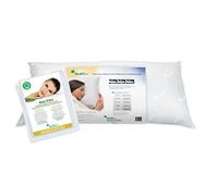 Mediflow 5228 Aloe Vera Coussin à Eau avec Rembourrage en Fibres, Coton, Blanc, 40 x 80 cm