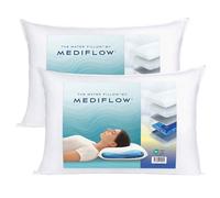 Mediflow L’oreiller à eau original, cliniquement prouvé pour aider à réduire les douleurs cervicales et améliorer la qualité du sommeil, Idéal pour un soutien cervical optimal (50x70 cm, lot de 2)