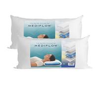 Mediflow Le Premier et Original Coussin à Eau cliniquement prouvé pour réduire Les douleurs cervicales et améliorer Le Sommeil Idéal pour Un Bon Soutien du Cou (40 x 80 cm, Lot de 2)