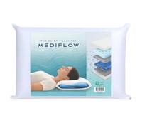 Mediflow Oreiller Rafraîchissant en Mousse À Mémoire De Forme Réglable pour Soulager Les Douleurs Cervicales, Adapté Aux Personnes Dormant sur Le Côté, Le Dos Et Le Ventre (50 X 70 Cm)