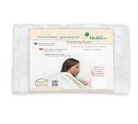 Mediflow Protège-Oreiller matelassé : Protection zippée Contre la poussière et Les allergènes, ajoute Une Couche de Luxe et de Confort (50 x 70 cm)