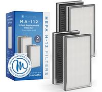 Medify Air MA-112 Filtre de Remplacement - HEPA H13 - 1 Pièce - Purification - Charbon Actif - Rafraîchisseur Maison - Neutraliseur d’Odeurs