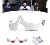 Mediglow Glasses, Mediglow Therapy LED Under-Eye Toner, New Under Eye Red Light Therapy Glasses for Under Eye Bag, Reduce Dark Circles, Relax Eye Strain