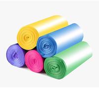 Medigy Lot de 10 rouleaux de sacs poubelle bio compostables extra résistants avec poignée, 10 rouleaux multicolores/200 sacs au total