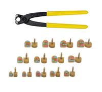 Medigy Trousse de remplacement de 13 paires de pointes pour pinces à talon aiguille et à talon haut, comprenant 13 paires de capsules et une pince à talon-3.0mm Core Kaki