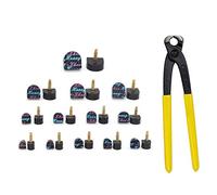Medigy Trousse de remplacement de 13 paires de pointes pour pinces à talon aiguille et à talon haut, comprenant 13 paires de capsules et une pince à talon-3.0mm Core Noir