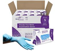 MediHands Lot de 10 boîtes de 100 gants en nitrile sans poudre ni latex Taille S