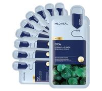 Mediheal Cica Dermaplus Masque Derma Solutions From Nature 22 ml/10 pièces - Hydratant & Apaisant Convient aux peaux sensibles