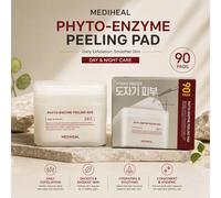 MEDIHEAL Phyto-Enzyme Peeling Pad 90 tampons, tampons toniques exfoliants coréens, peeling enzymatique quotidien, soin des pores, peau lisse, hydratante et éclatante