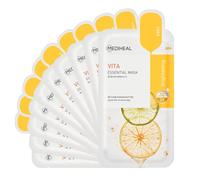 Mediheal Vita Essential-Gesichtsmaske 10 Blatt Vitaminmaske Für alle Hauttypen Glättend Straffend Tonisierend Aufhellend