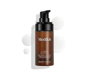 Medik8 C-Tetra Advanced - 20 % de vitamine C - Sérum avec exosomes - Défense contre le vieillissement prématuré de la peau et obtenez un éclaircissement accéléré de la peau