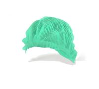 MEDIKA69- charlotte cheveux CLIP accordeon, jetable blanc, charlotte alimentaire 1000 pcs (10 sachets), 52 cm charlottes jetables cheveuxs pour la cuisine ou le dentiste, (1000, vert)