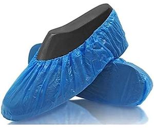 MEDIKA69-Lot 100/200/500/1000/1500/2000 Surchaussures jetables plastique, Couvre-Chaussures - CPE 3g bleu (1000)