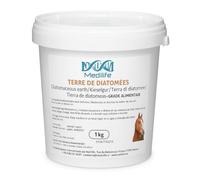 Medilife Terre de Diatomée, Grade Alimentaire, 1 kg, Complément Alimentaire et Désodorisant pour Animaux, Multi-Usage pour Litière, Jardin et Cosmétique