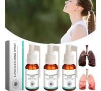 Medilisk Lot de 3 sprays nettoyants pulmonaires à base de plantes, soutien pulmonaire puissant et nettoyant pour le nettoyage des poumons