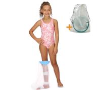 MEDIMINA - Protecteur de plâtre pour jambe enfant, imperméable et réutilisable, housse pour plâtre jambe enfant, facile à mettre et à enlever, protection maximale et confort pour la jambe en plâtre