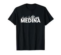 Medina Arabie Saoudite Silhouette Silhouette Silhouette Croquis T-Shirt